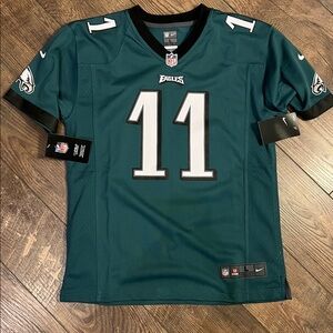 Youth Nike Carson Wentz #11 Philadelphia Eagles NFL Green Game Jersey NWT